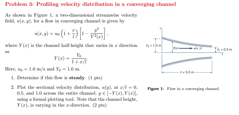 Problem 3 : Profiling velocity distribution in a