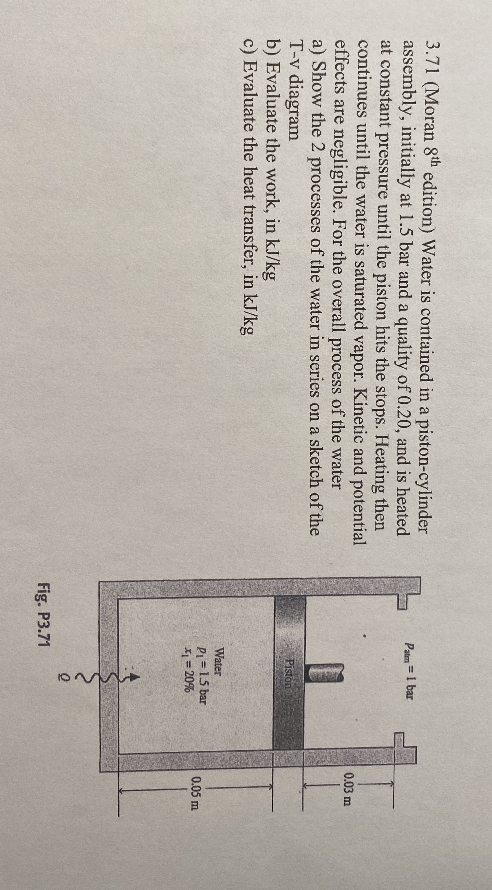 3 . 7 1 ( Moran 8 t h edition ) Water is
