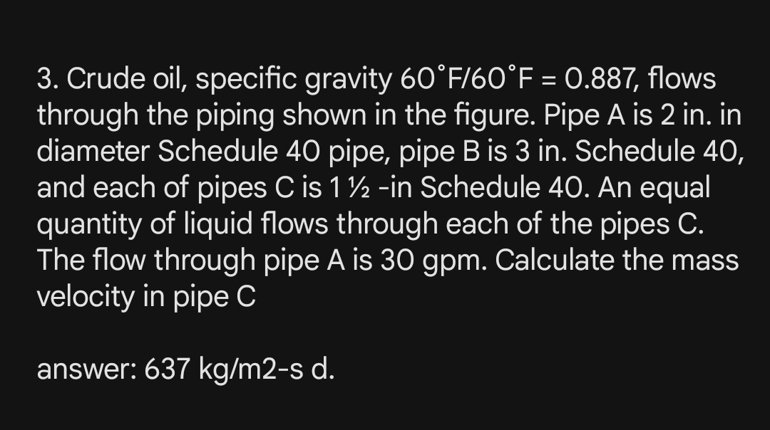 Crude oil, specific gravity 6 0 F 6 0 F = 0 . 8 8
