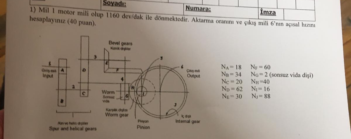 SORU: A a da imalat resmi verilen par a O 3 5 4 5