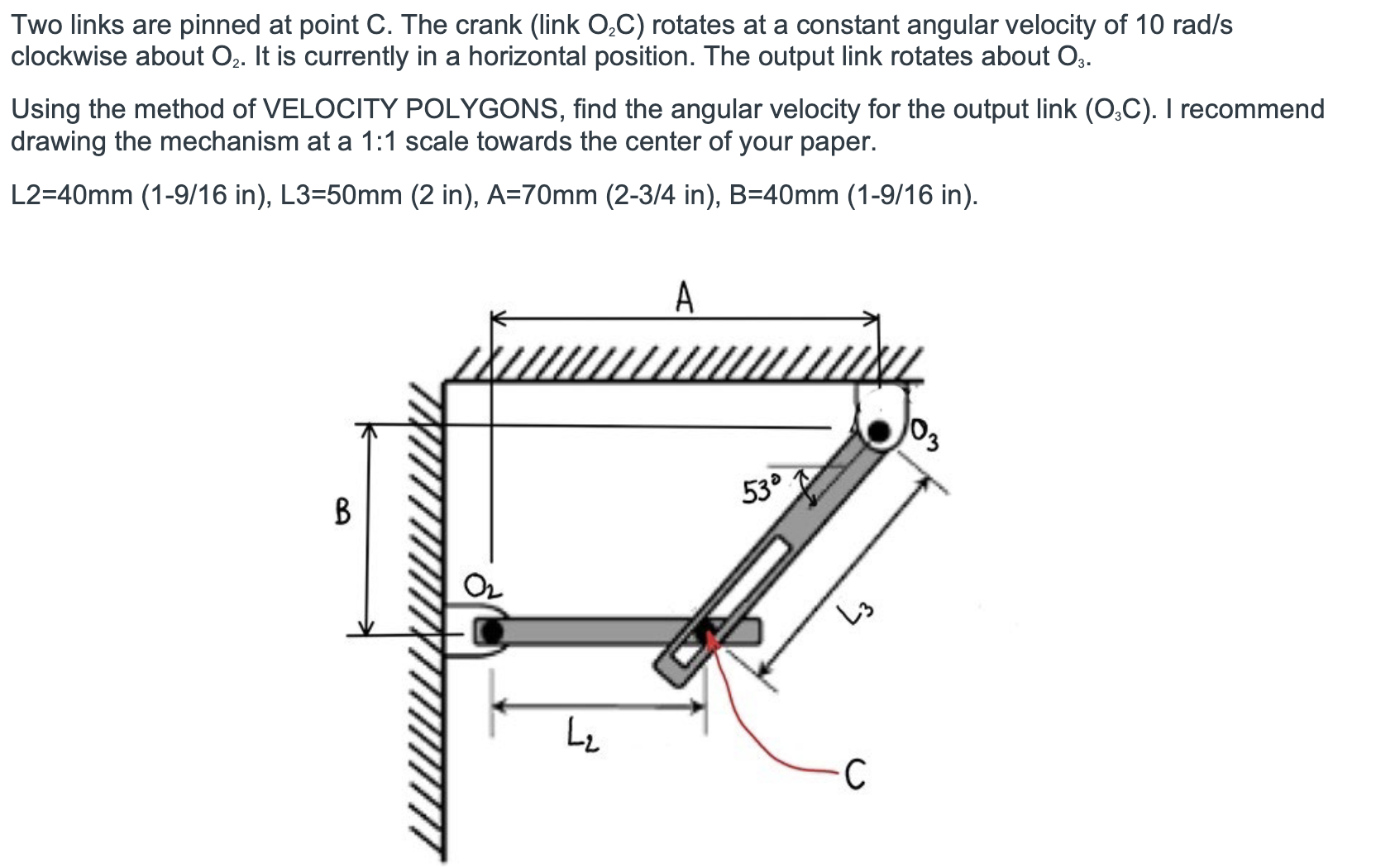 { :O _ ( 2 ) C ) rotates at a constant angular
