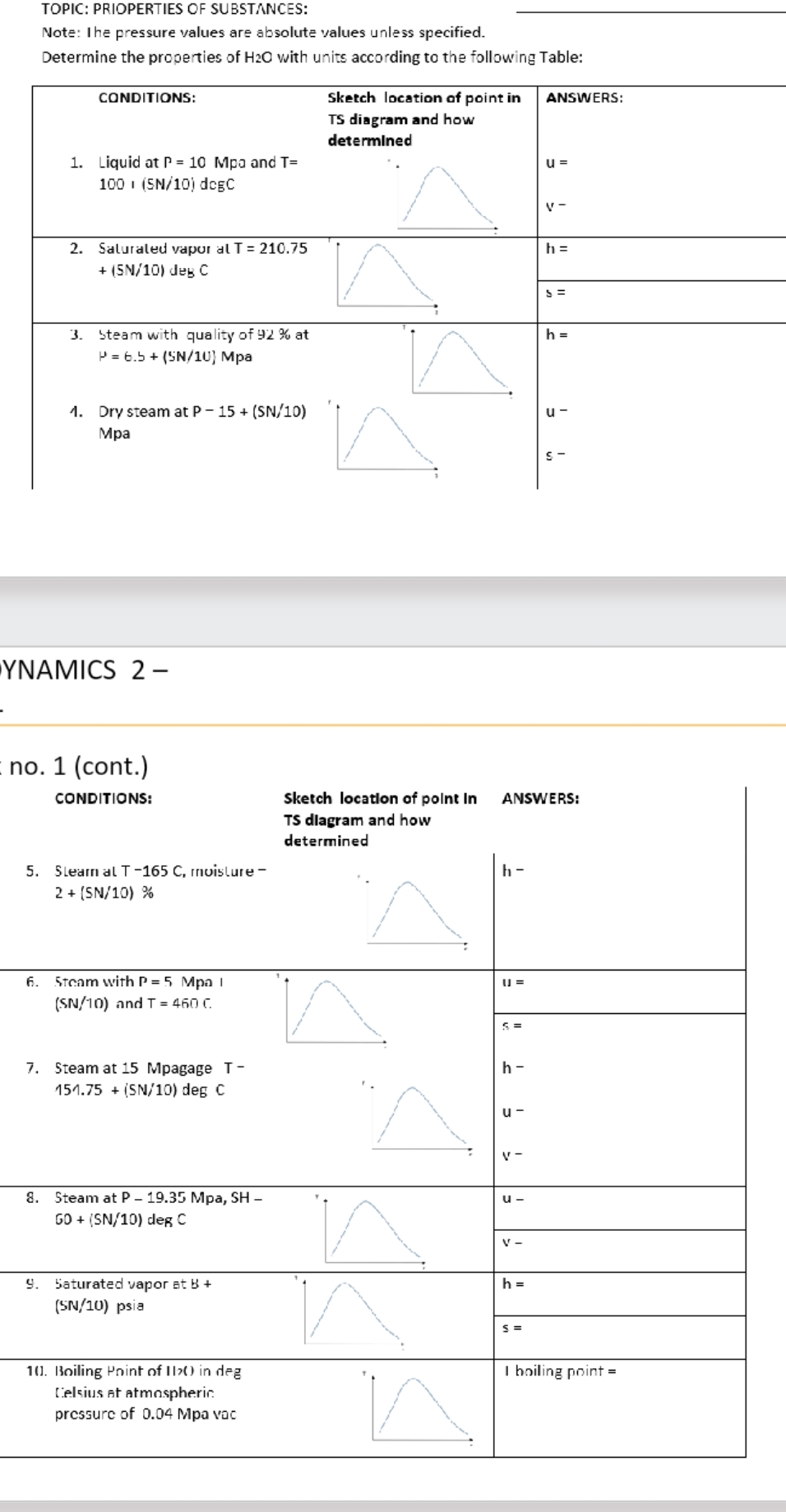 TOPIC: PRIOPERTIES OF SUBSTANCES: Note: I he