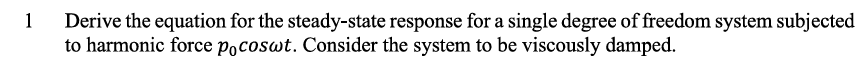 1 Derive the equation for the steady - state