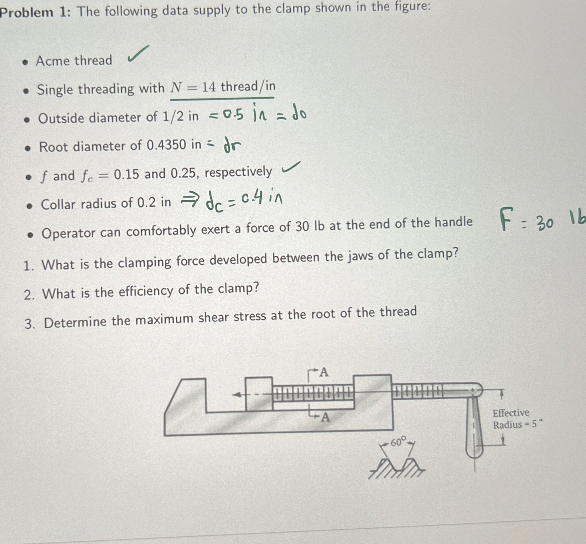 Problem 1 : The following data supply to the