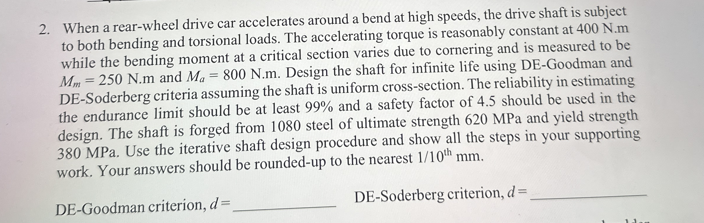 When a rear - wheel drive car accelerates around