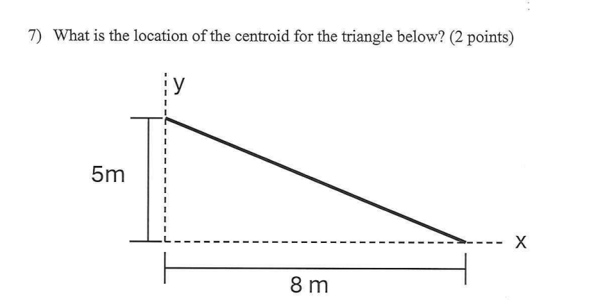 What is the location of the centroid for the