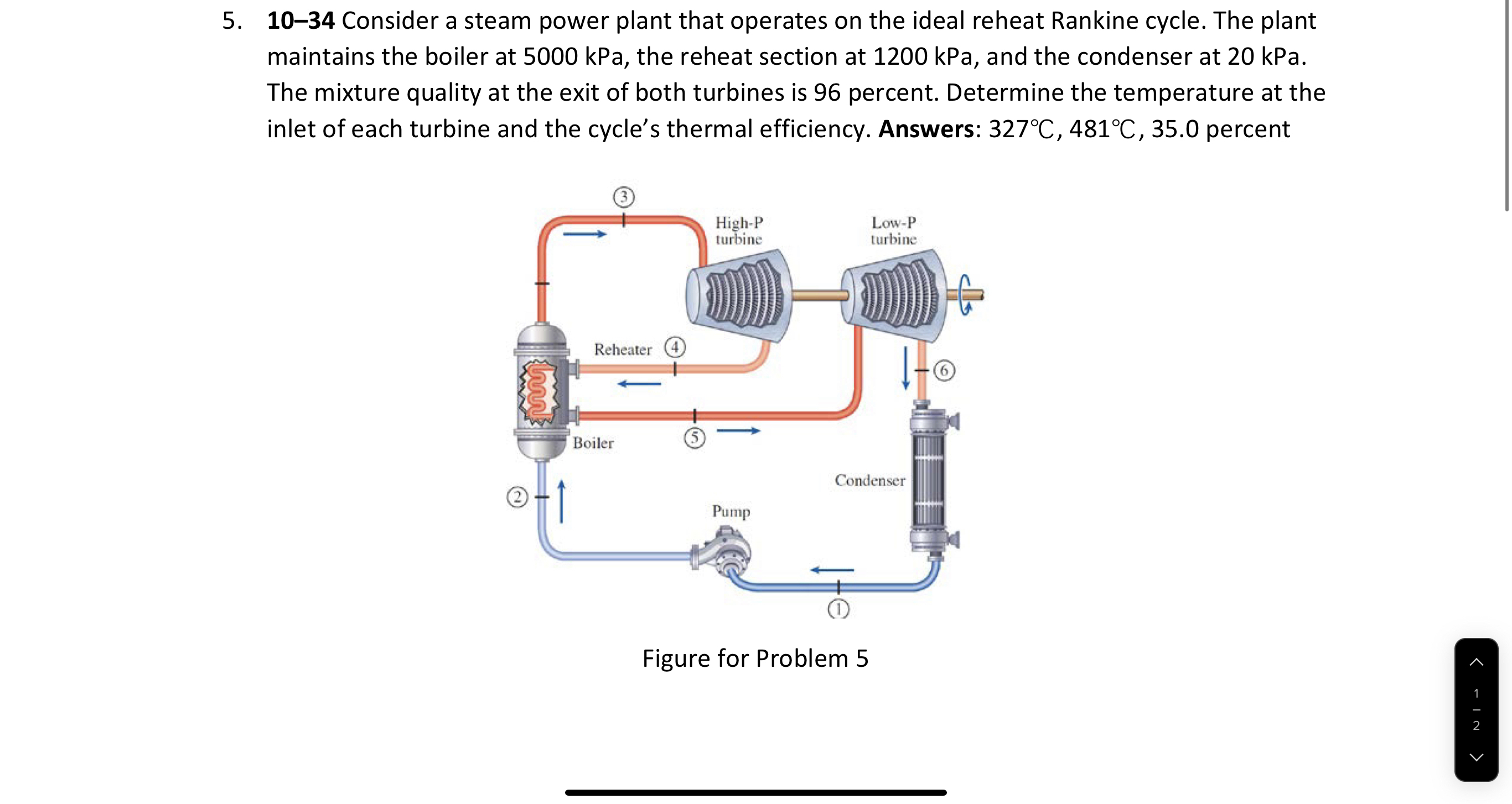 1 0 - 3 4 Consider a steam power plant that
