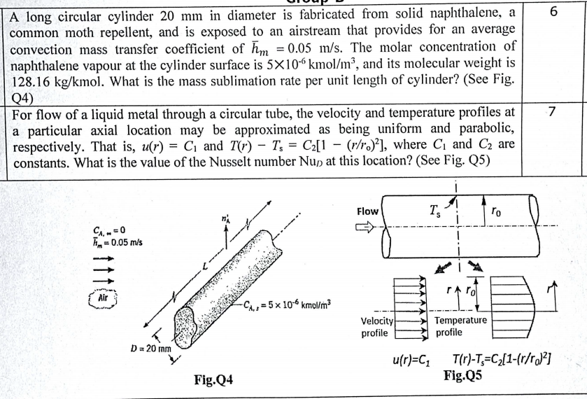 A long circular cylinder 2 0 mm in diameter is