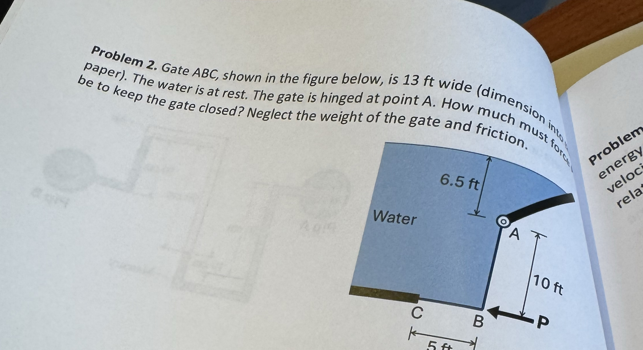 Problem 2 . Gate ABC, shown in the figure below,