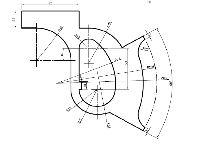 I need to draw this for my homework in AutoCAD