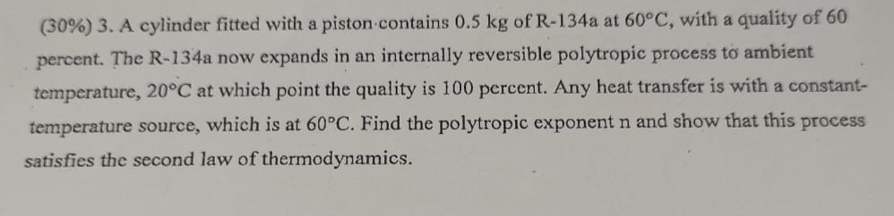 ( 3 0 % ) 3 . A cylinder fitted with a piston