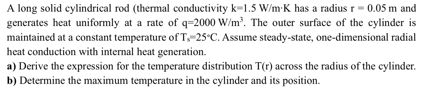 A long solid cylindrical rod ( thermal