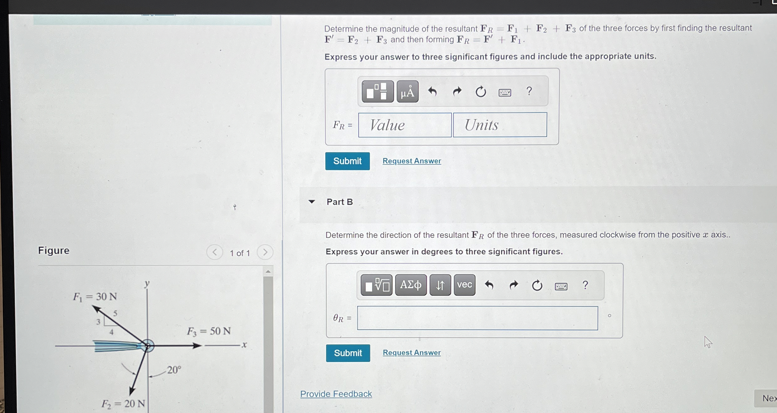 - 1 Determine the magnitude of the resultant F R