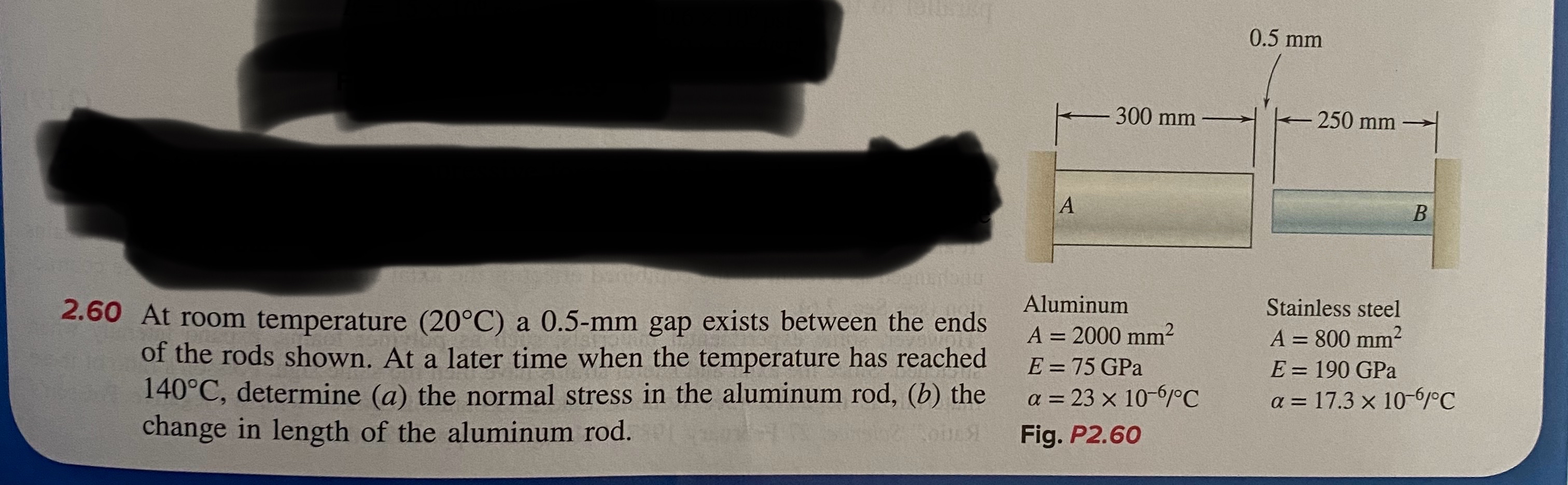 2 . 6 0 At room temperature ( 2 0 C ) a 0 . 5 - m