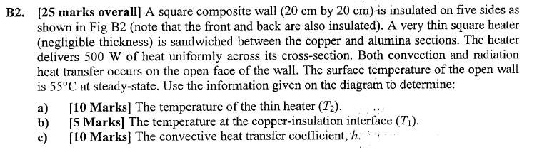 B 2 . [ 2 5 marks overall ] A square composite