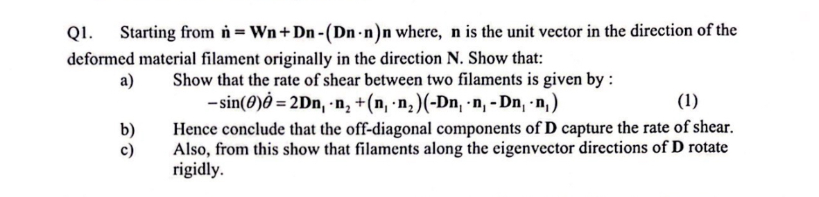 Q 1 . Starting from n = W n + D n - ( D n * n ) n