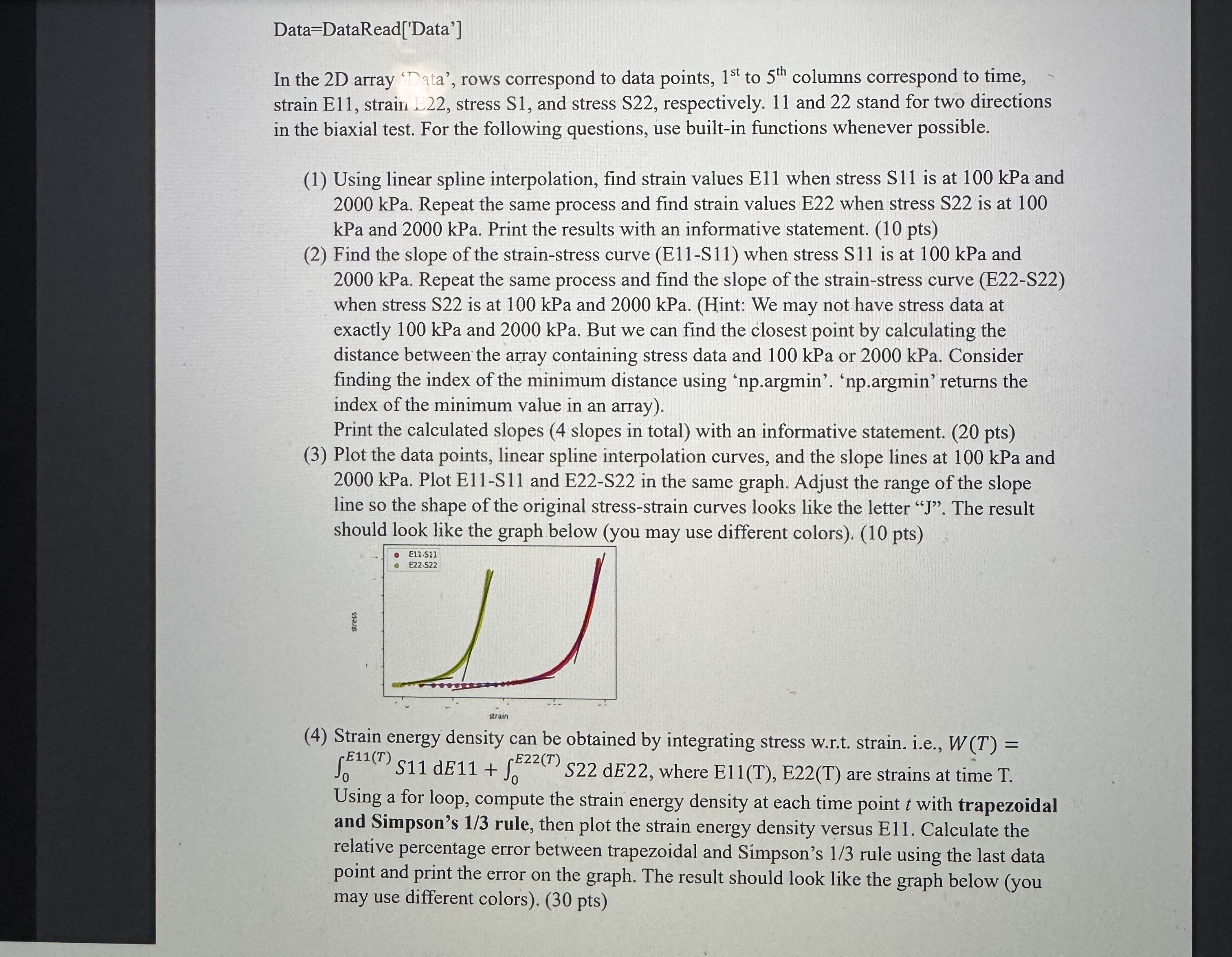 Data = DataRead [ ' Data ' ] In the 2 D array