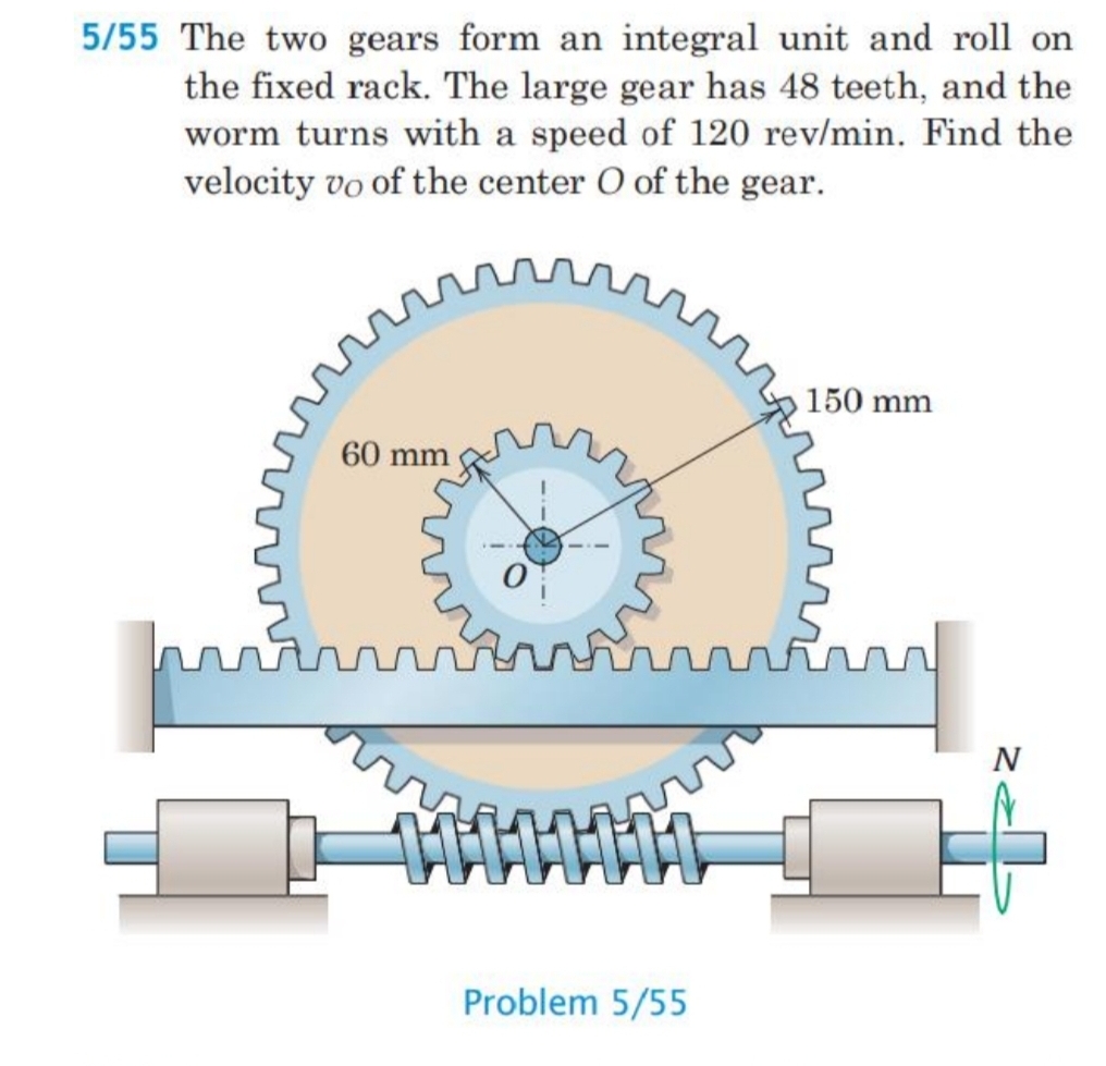 5 / 5 5 The two gears form an integral unit and