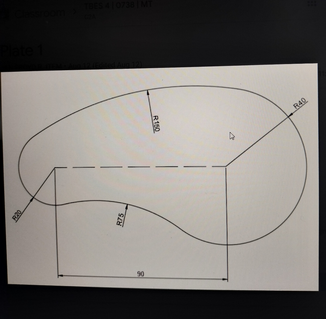 how to make that plate in autocad