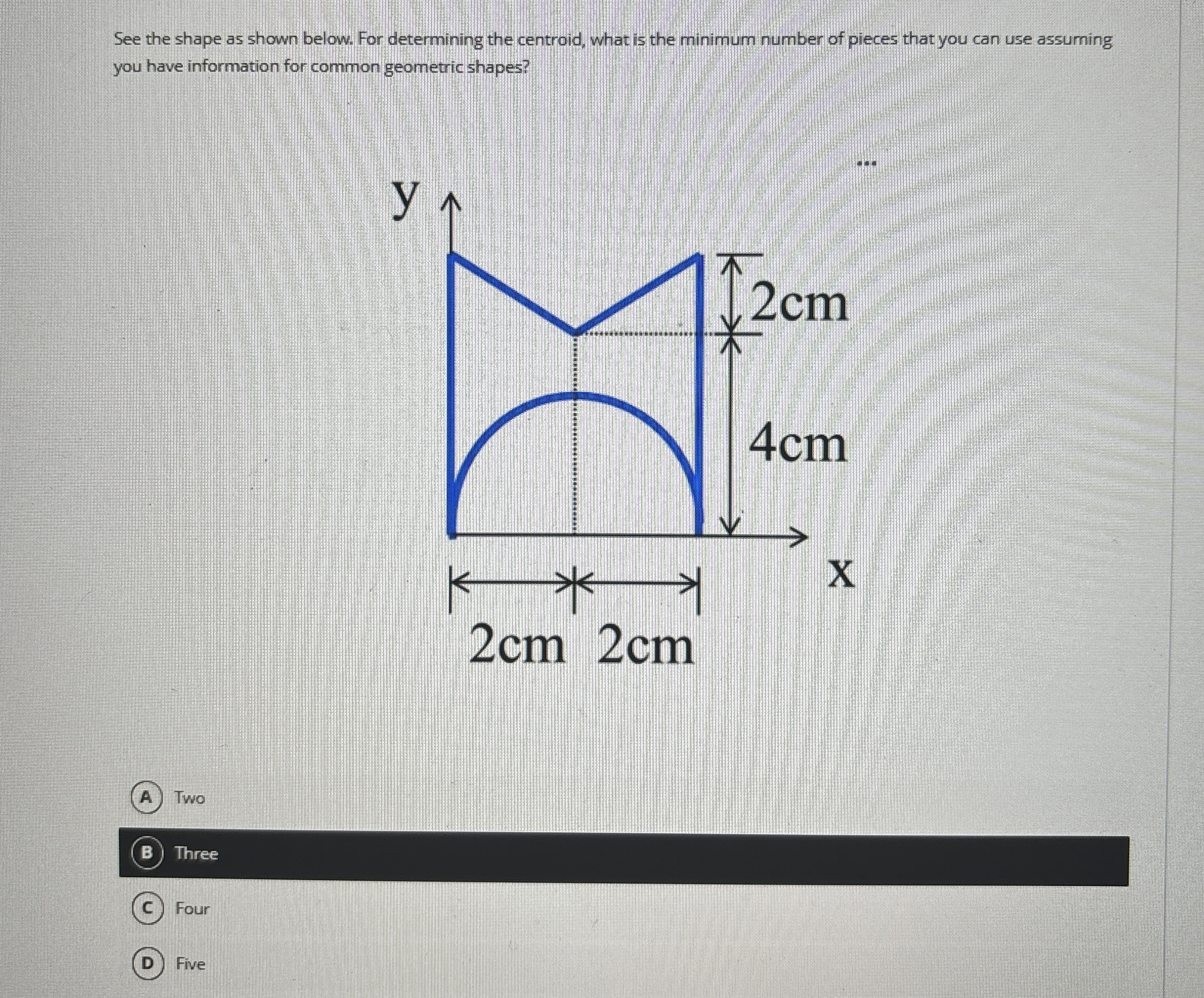 See the shape as shown below. For determining the