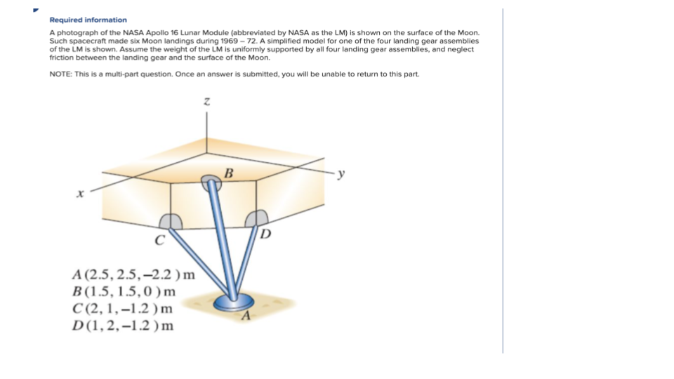 If the LM has 1 5 1 0 0 kg mass and rests on the