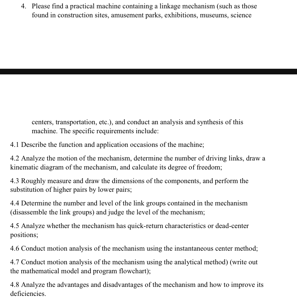Please help me draw the kinematic diagrams and