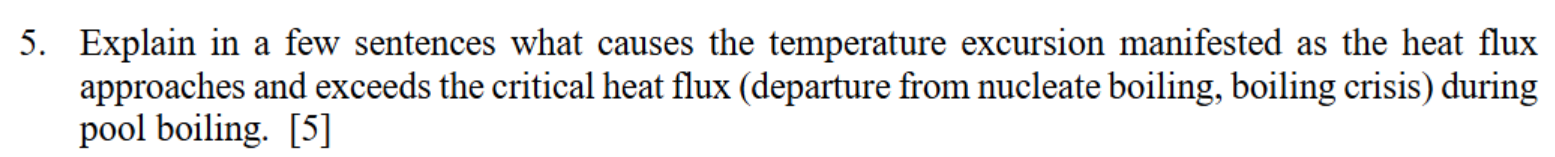 5 . Explain in a few sentences what causes the