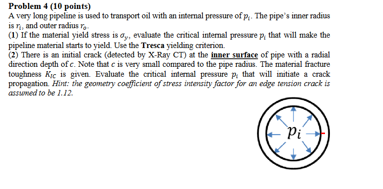 Problem 4 ( 1 0 points ) A very long pipeline is