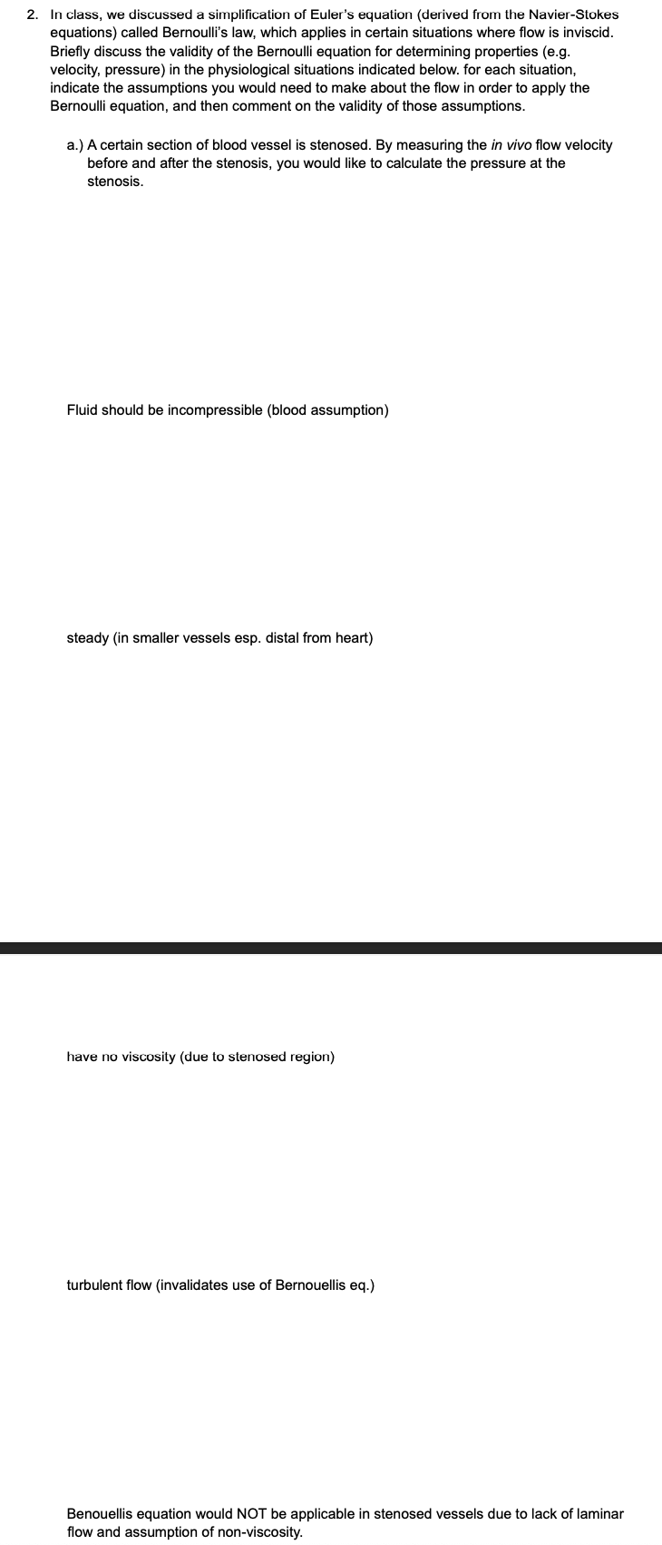 2 . In class, we discussed a simplification of