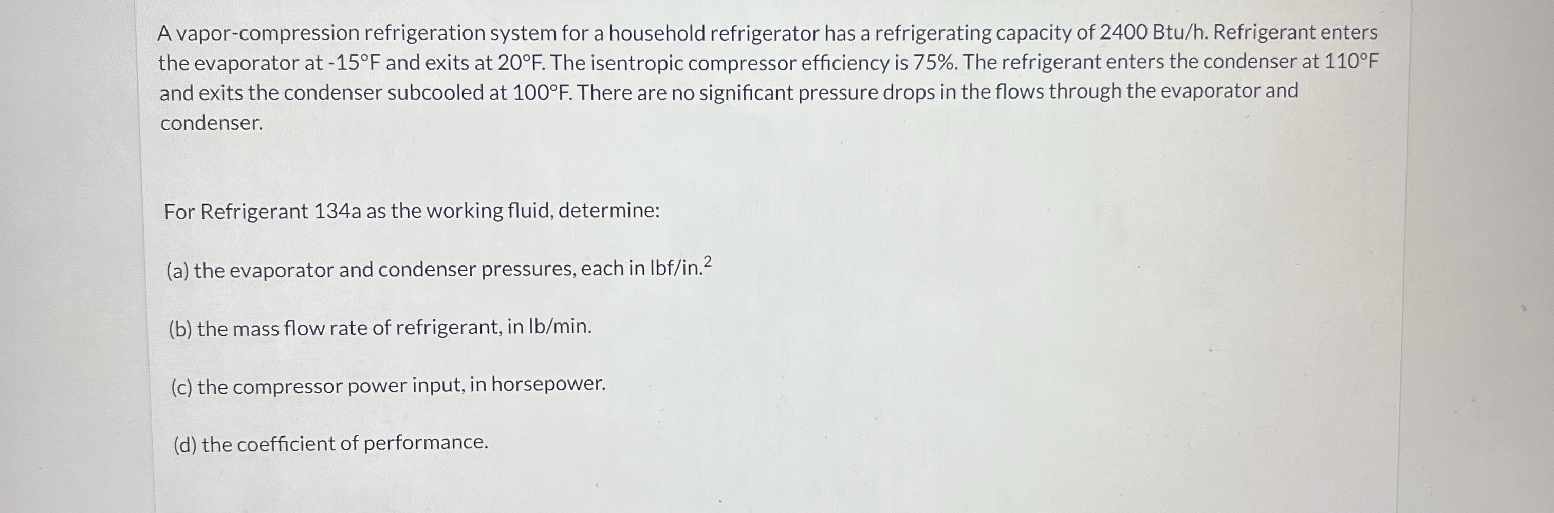 A vapor - compression refrigeration system for a