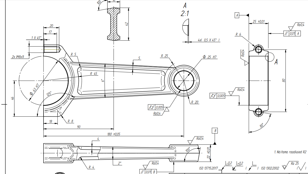 Please Help me model this connecting rod in Solid