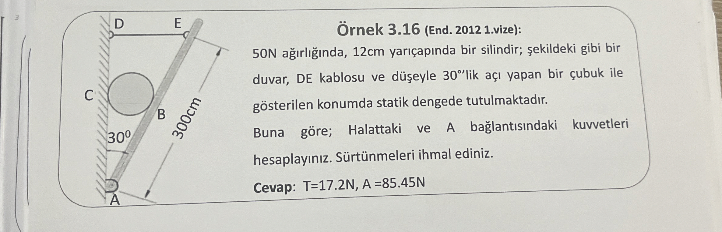 rnek 5 0 N a rl nda , 1 2 cm yar ap nda bir