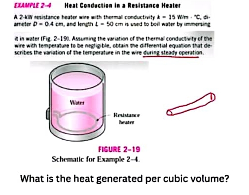 EXAMPL 2 - 4 Heat Conduction in a Resistance
