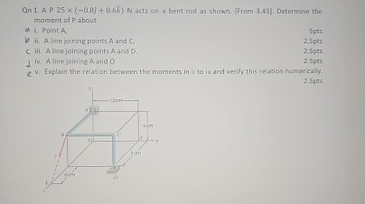 Qn 1 . A P 2 5 ( - 0 , B j + 0 . 6 k ) N acts on