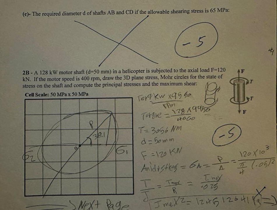 2 A - The hollow shaft and d o = 1 2 0 m m is
