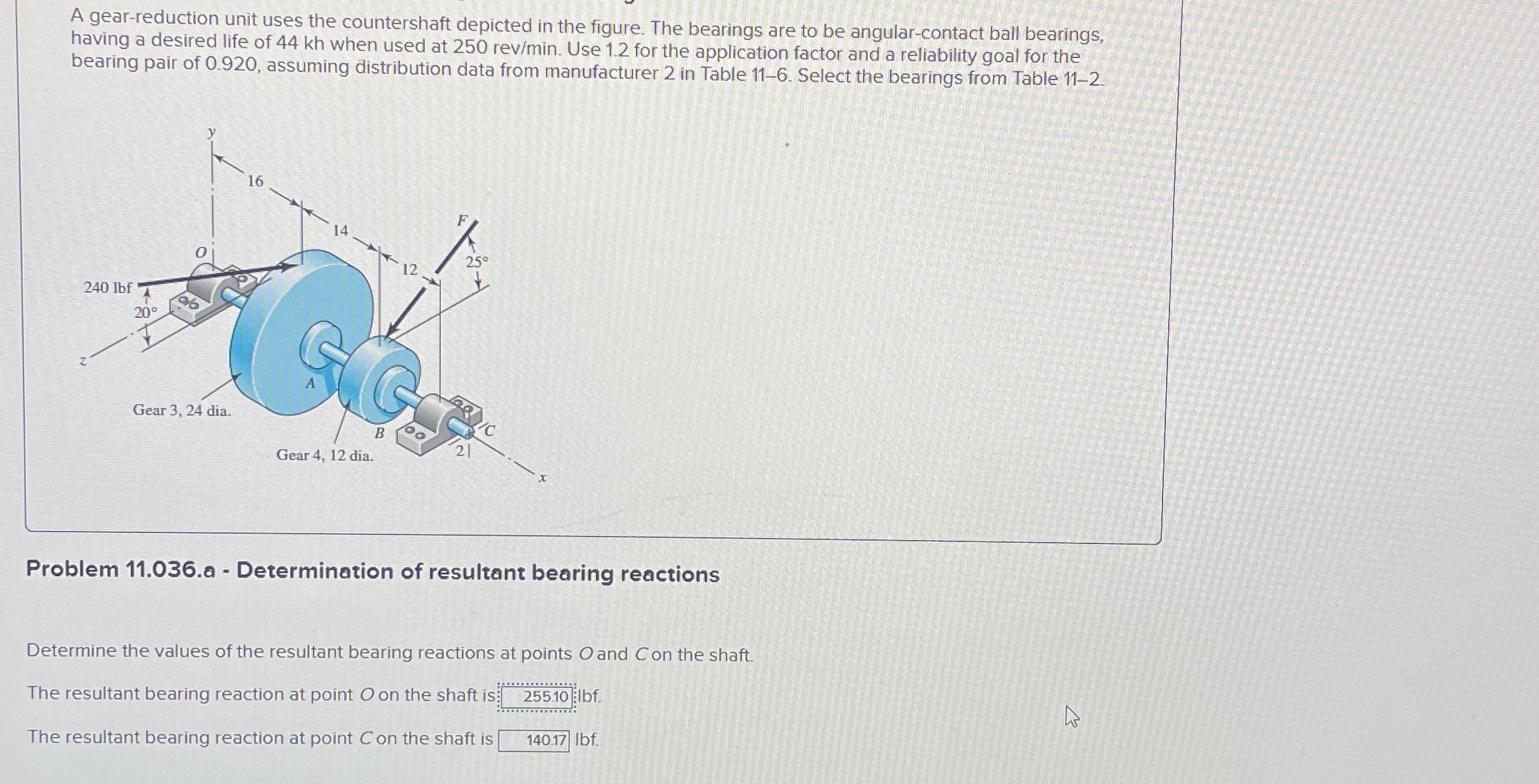 A gear - reduction unit uses the countershaft