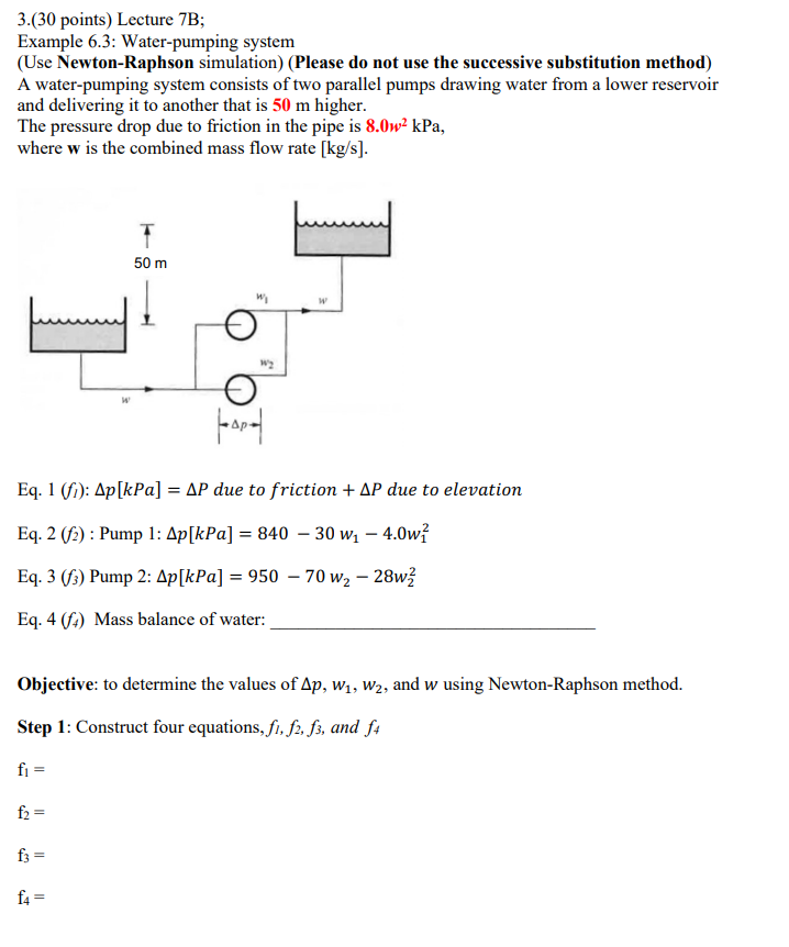 ( 3 0 points ) Lecture 7 B; Step 2 : Find partial