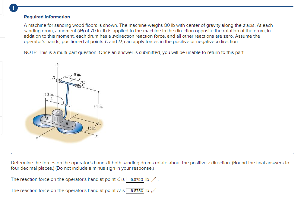 Required information A machine for sanding wood