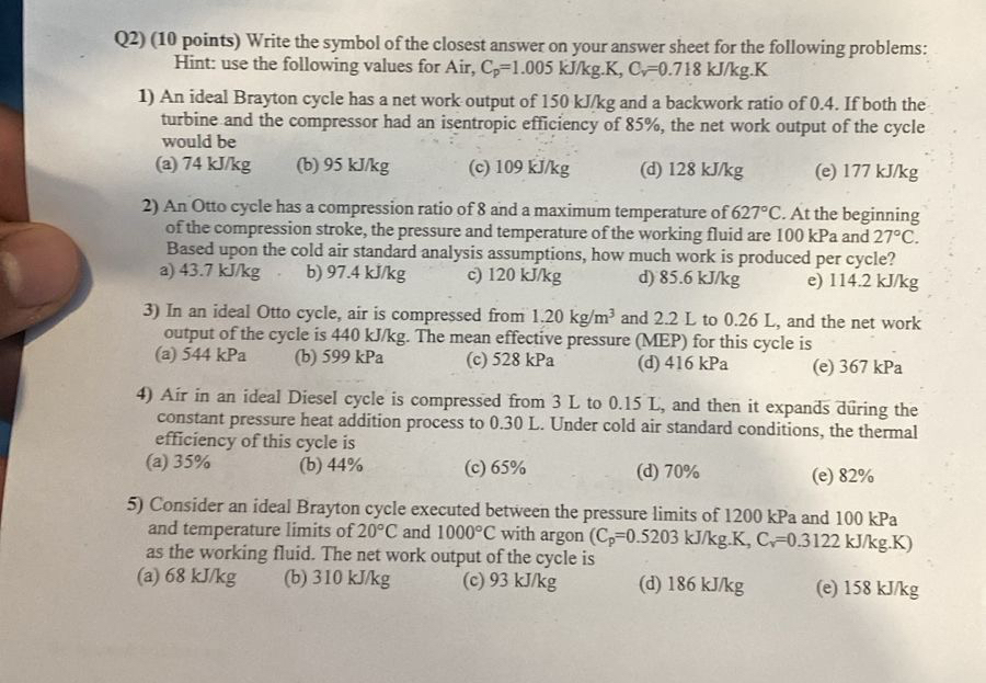 Q 2 ) ( 1 0 points ) Write the symbol of the