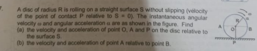 Show me the steps to solve A disc of radius \ ( R