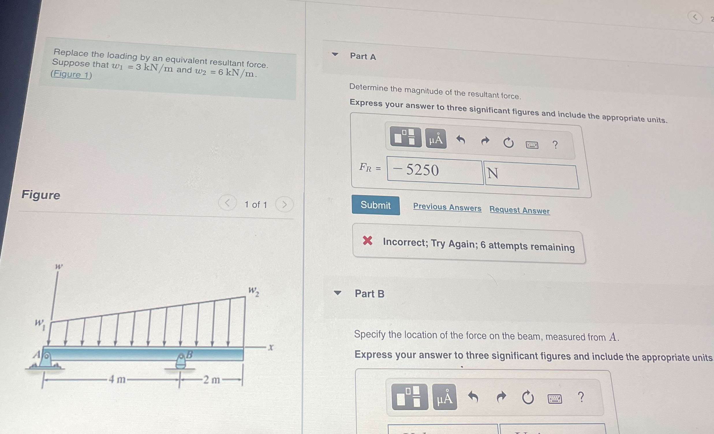 Replace the loading by an equivalent resultant