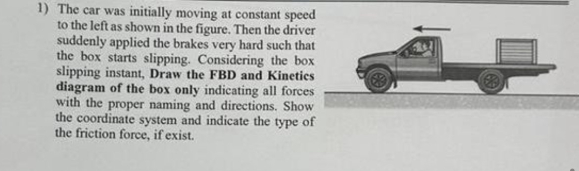 The car was initially moving at constant speed to