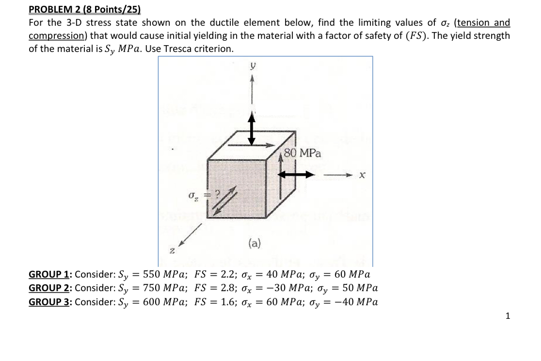 How to solve PROBLEM 2 ( 8 Points / 2 5 ) For the