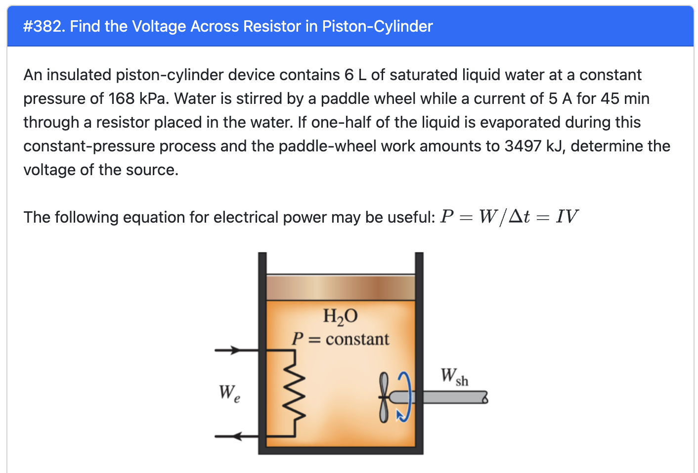 What is the voltage across the resistor? An