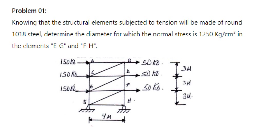 Problem 0 1 : Knowing that the structural