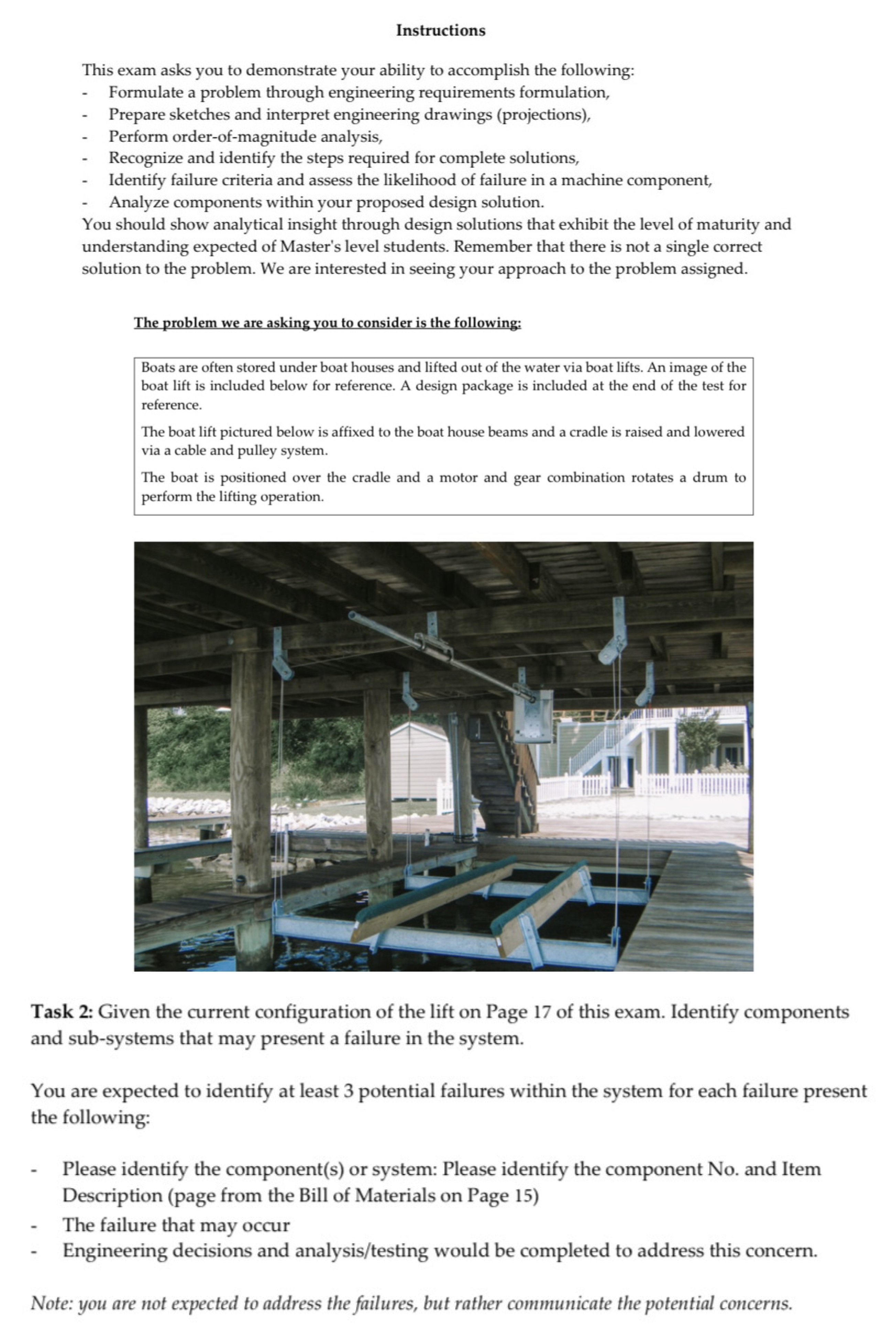 Instructions This exam asks you to demonstrate