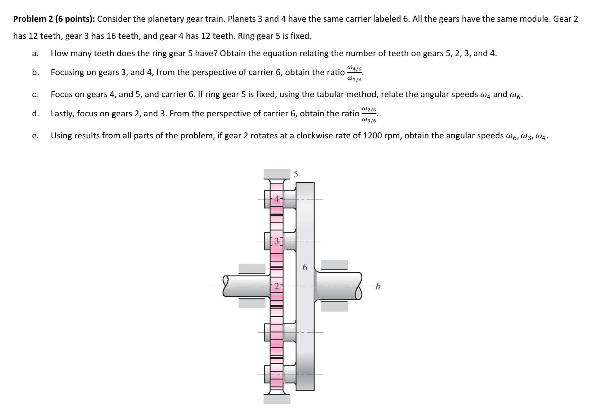 Problem 2 ( 6 points ) : Consider the planetary