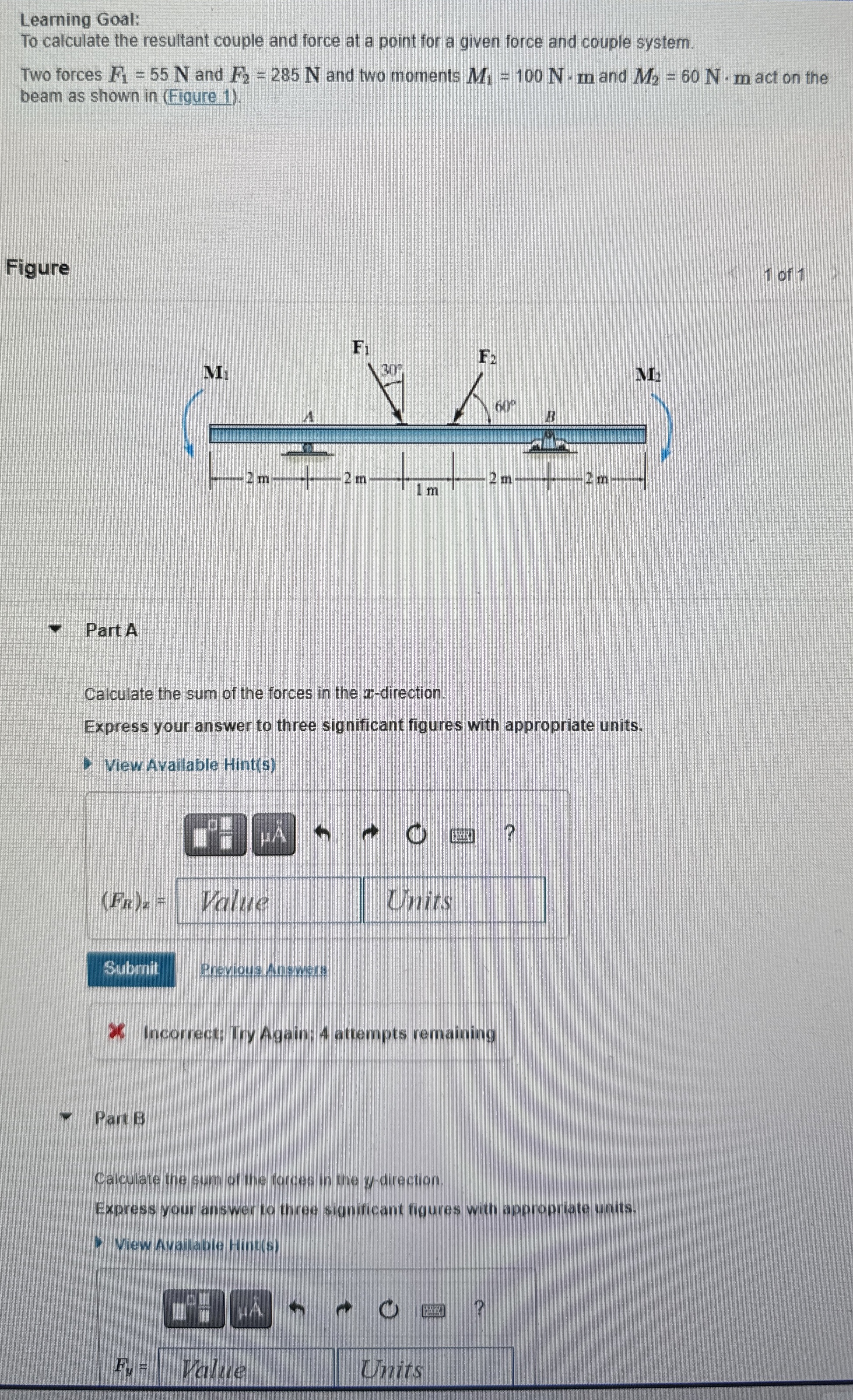 Learning Goal: To calculate the resultant couple