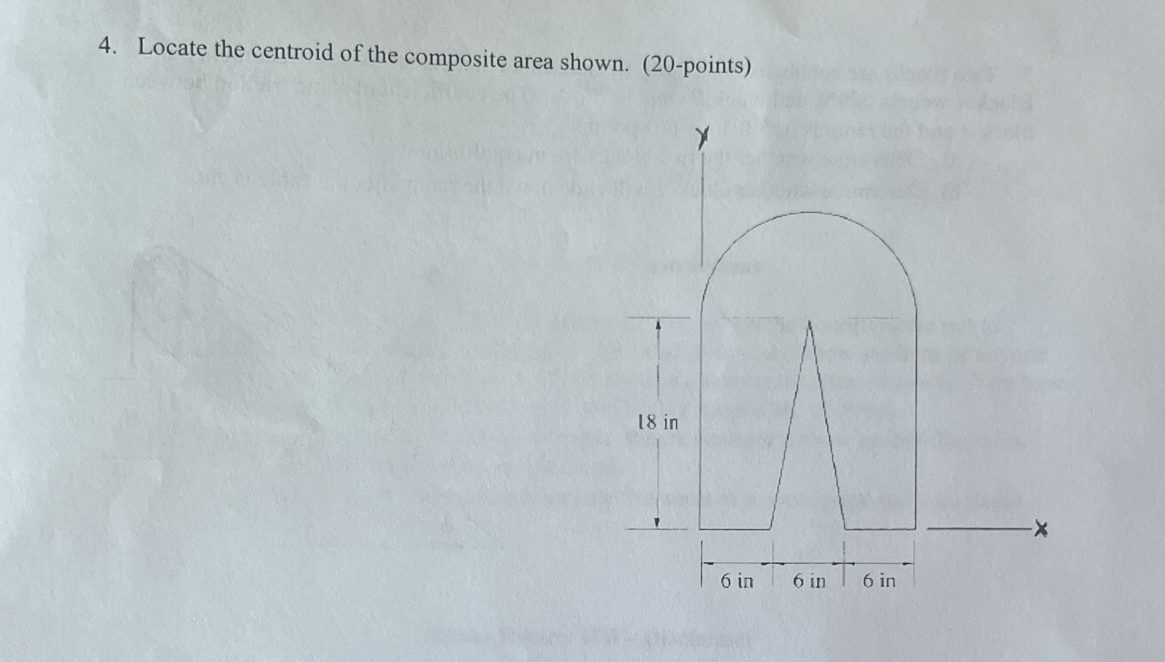 Locate the centroid of the composite area shown.