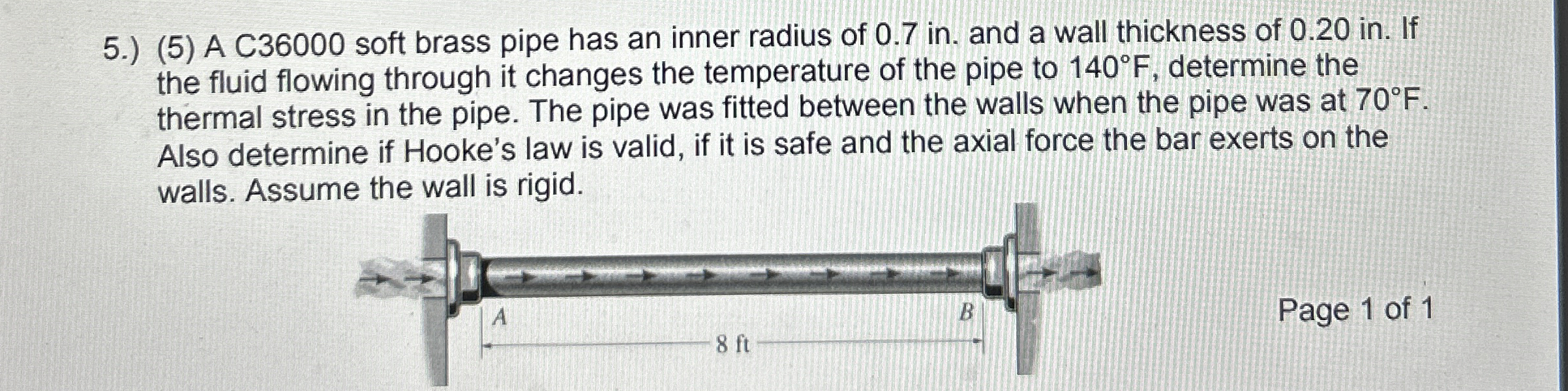 5 . ) ( 5 ) A C 3 6 0 0 0 soft brass pipe has an